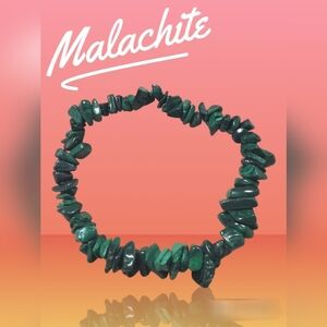 Malachite chip bracelet